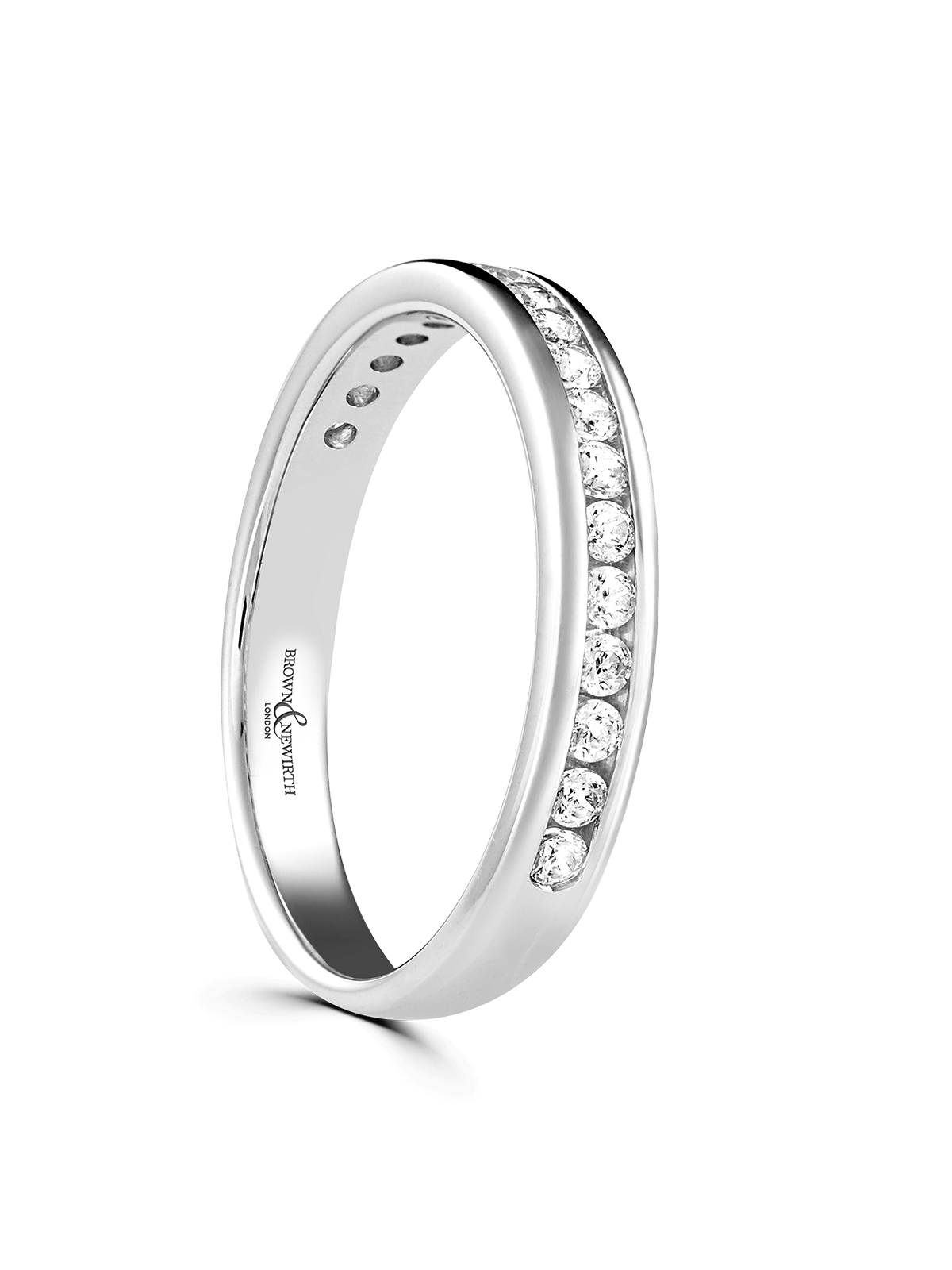 Brown & Newirth Synergy 0.20ct Brilliant Cut Diamond Wedding Ring in Platinum