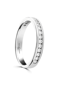 Diamond Half Eternity Ring 0.30ct Round Brilliant Cut in Platinum