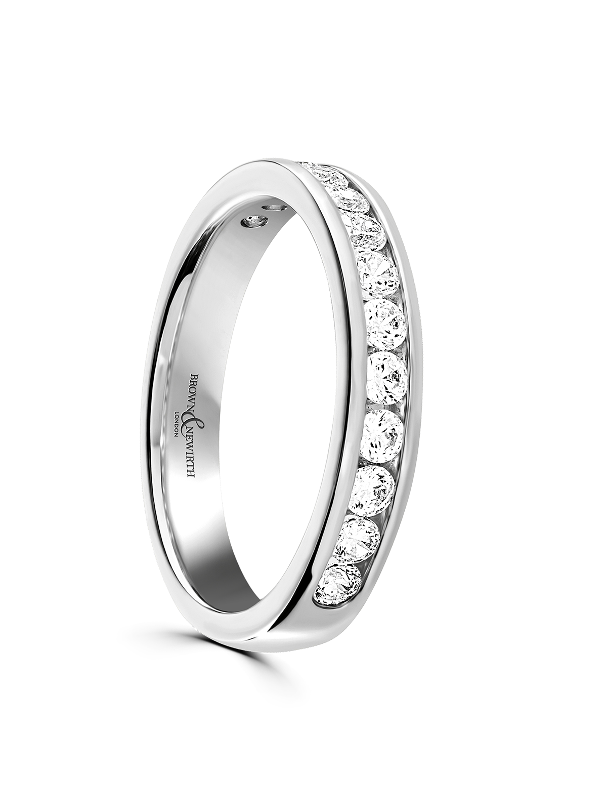 Brown & Newirth Synergy 0.50ct Diamond Wedding Ring in Platinum