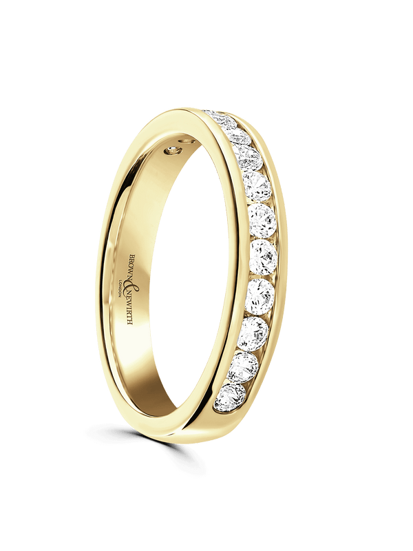 Brown & Newirth Synergy 0.50ct Round Brilliant Cut Diamond Eternity Ring in 9ct Yellow Gold