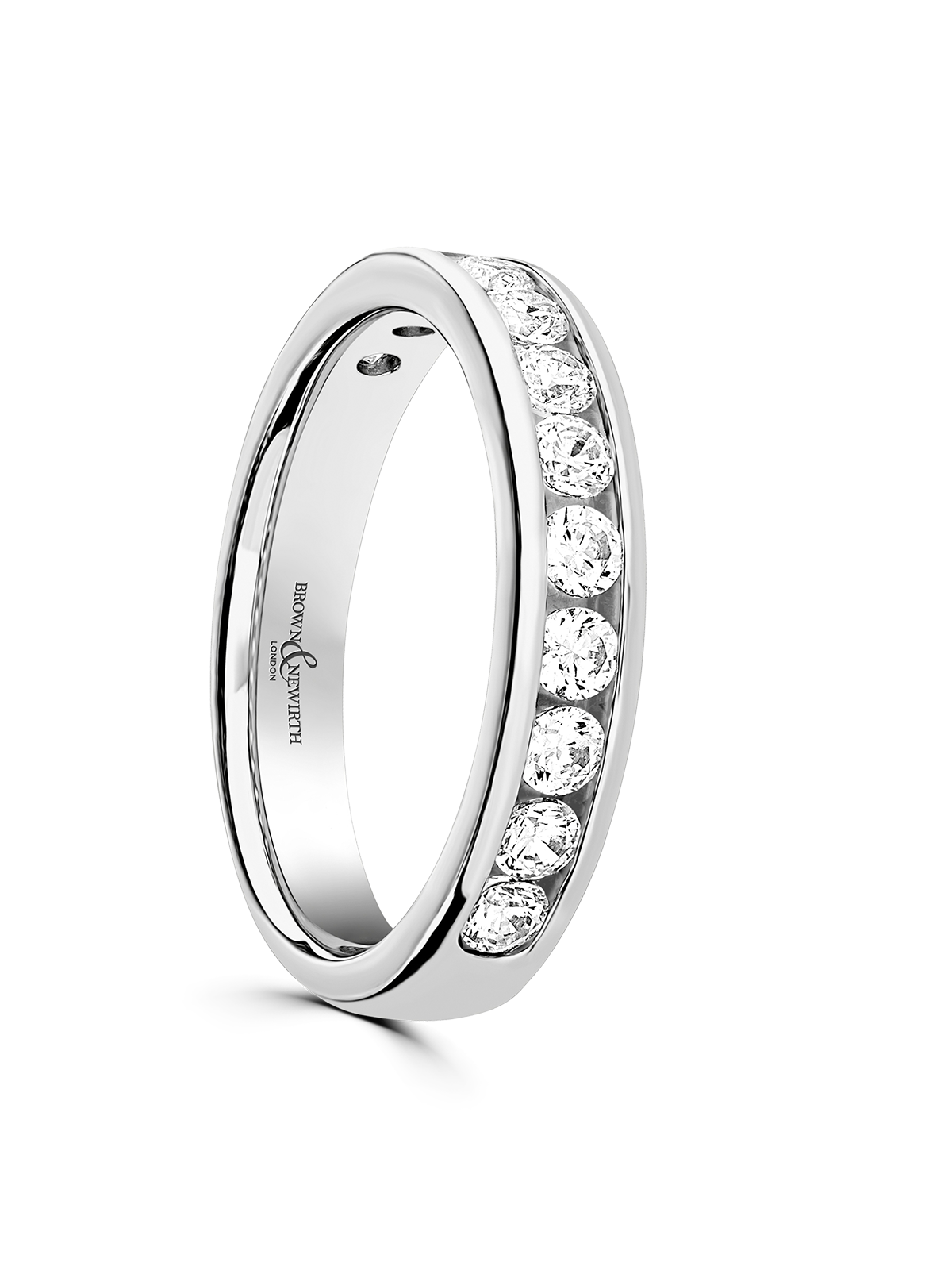 Brown & Newirth Synergy 0.75ct Diamond Wedding Ring in Platinum