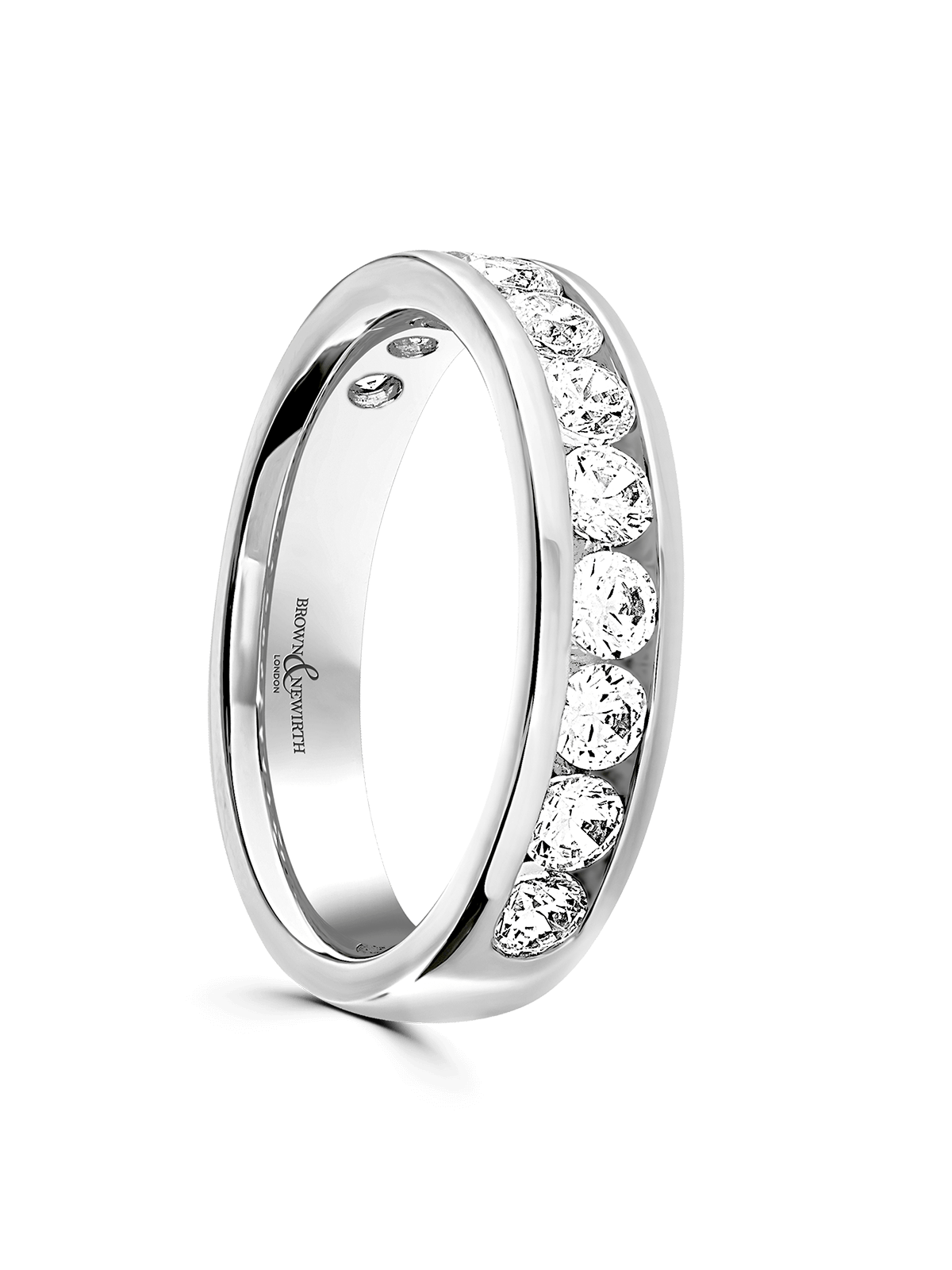 Brown & Newirth Synergy 1.00ct Brilliant Cut Diamond Eternity Ring in Platinum