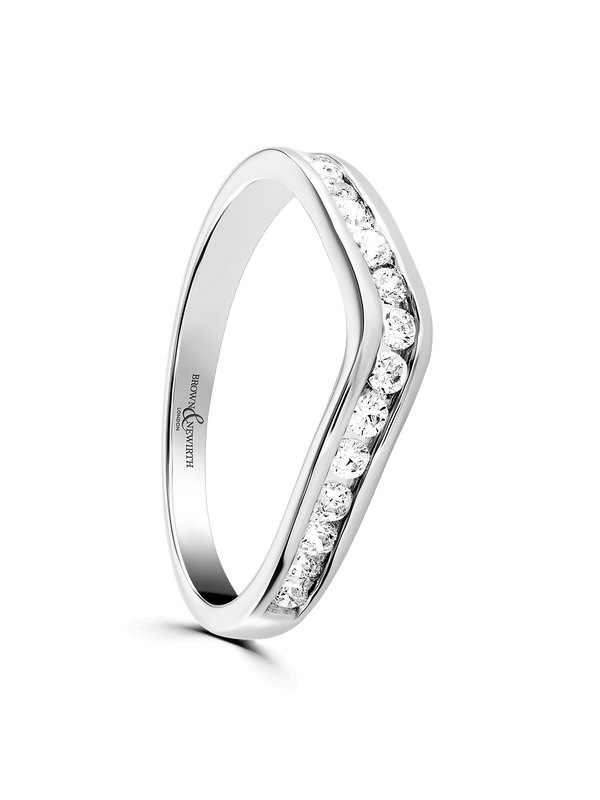 Brown & Newirth Poise 0.33ct Brilliant Cut Diamond Eternity Ring in 18ct White Gold