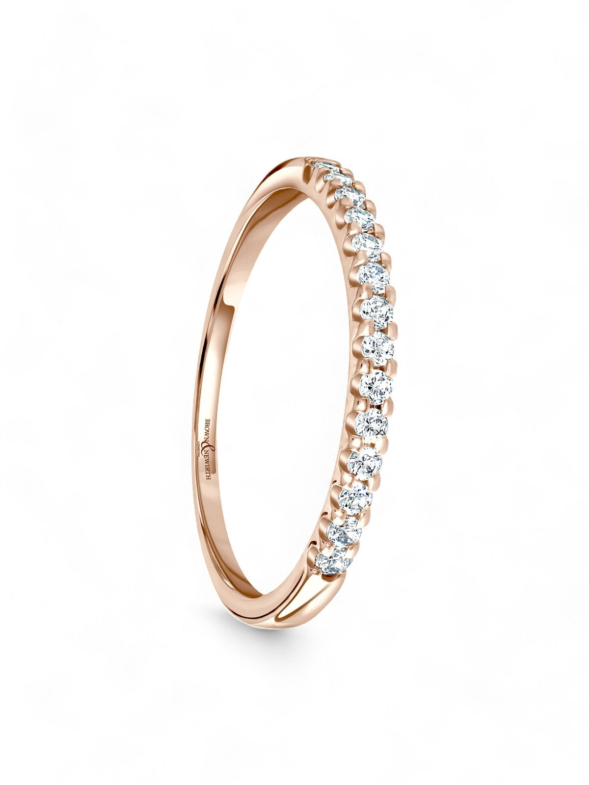 Brown & Newirth Harmony 0.15ct Brilliant Cut Diamond Eternity Ring in 18ct Rose Gold