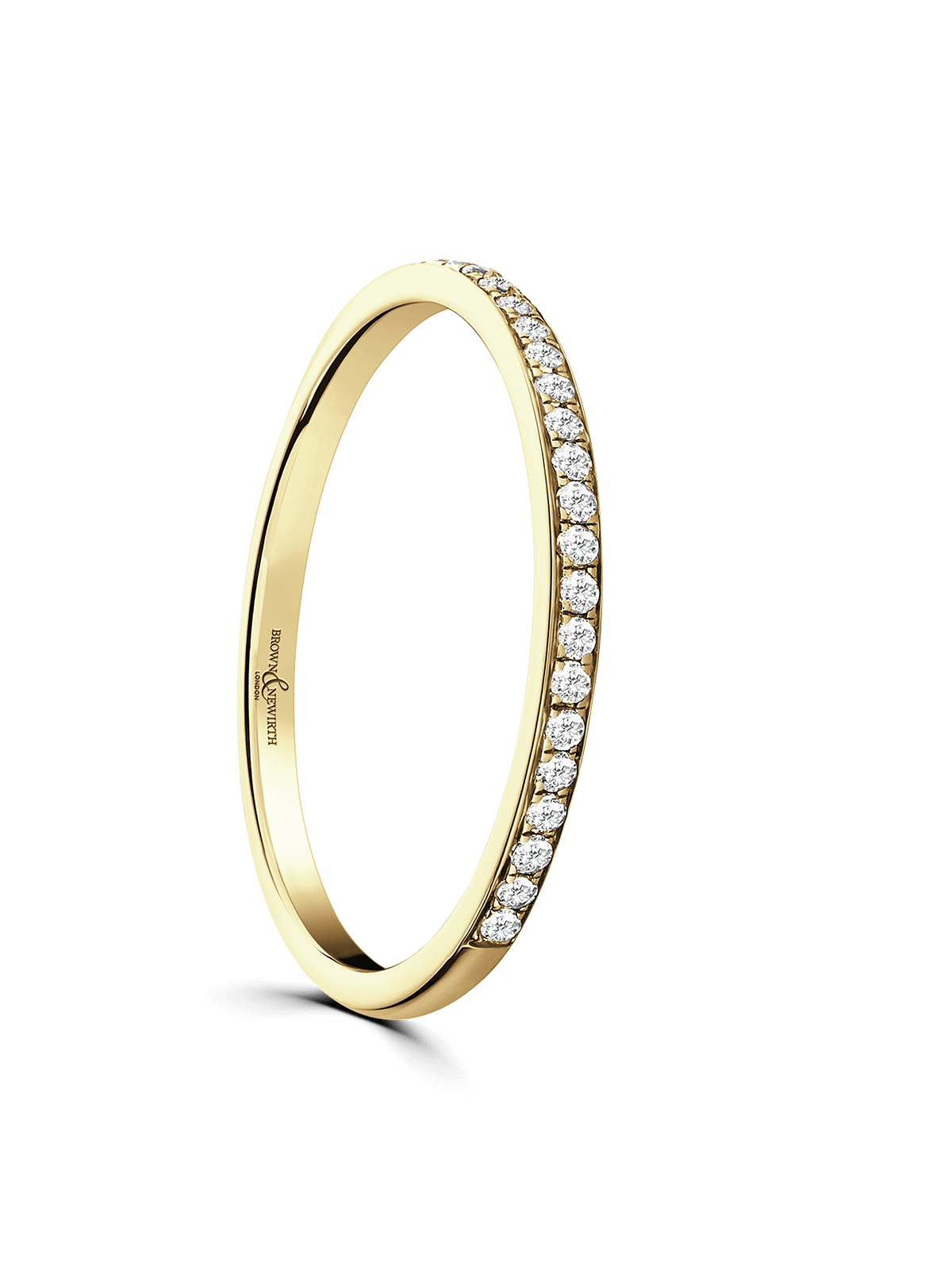 Brown & Newirth Sweetheart 0.10ct Brilliant Cut Diamond Eternity Ring in 9ct Yellow Gold