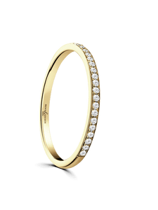 Diamond Half Eternity Ring 0.10ct Round Brilliant Cut in 9ct Yellow Gold