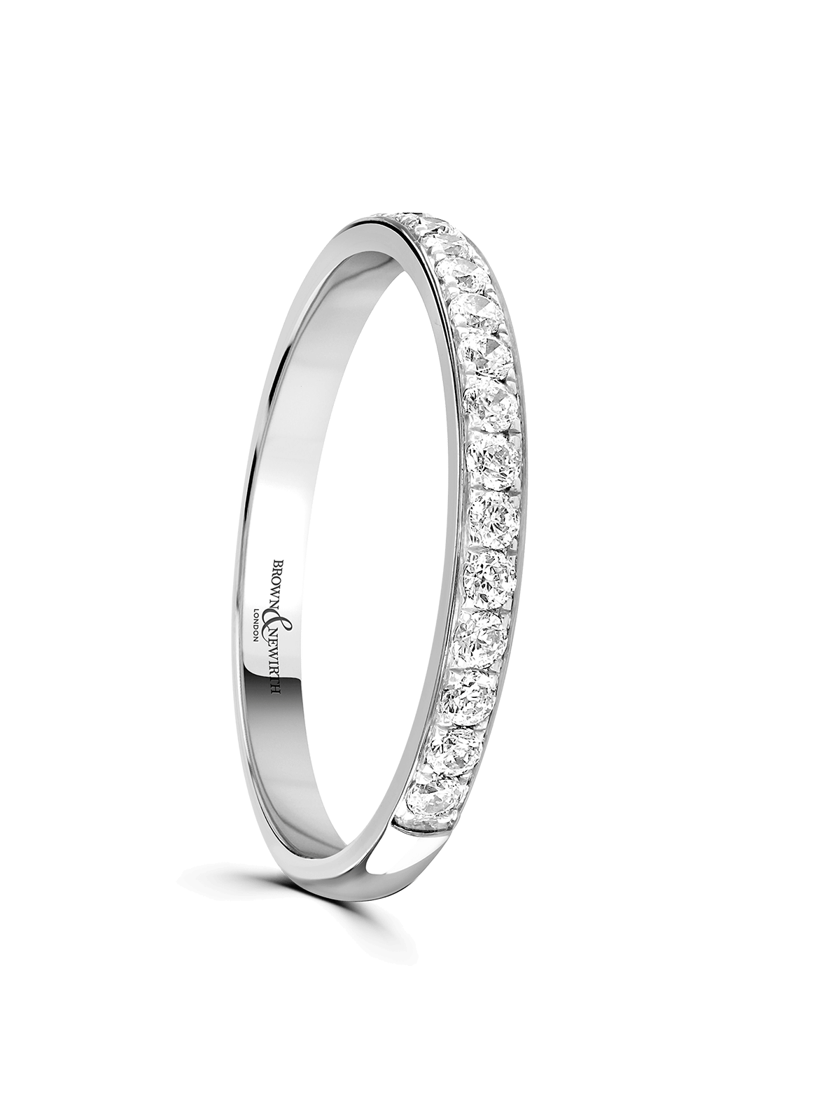 Diamond Half Eternity Ring 0.20ct Round Brilliant Cut in 9ct White Gold