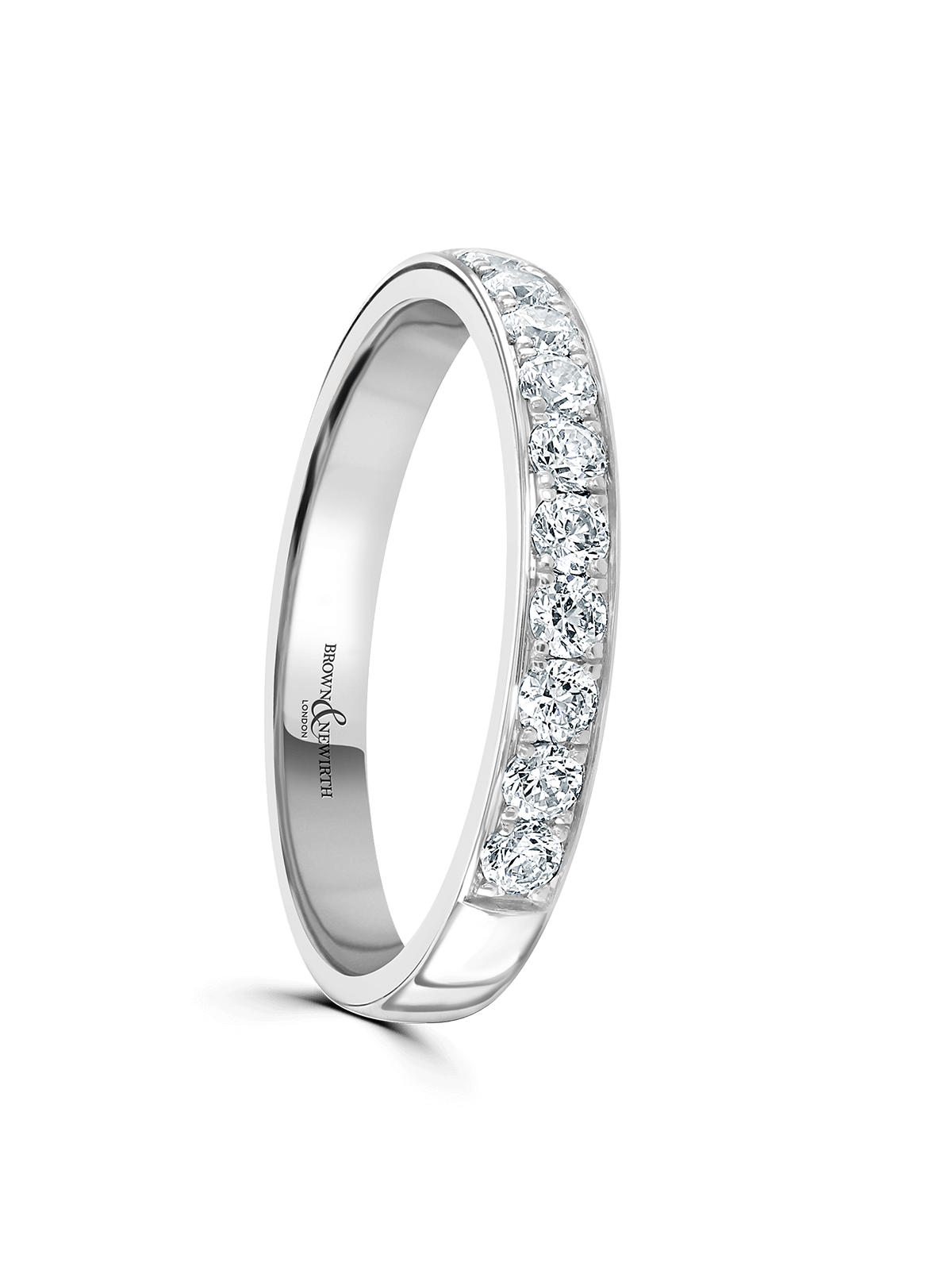 Brown & Newirth Sweetheart 0.33ct Diamond Eternity Ring in Platinum