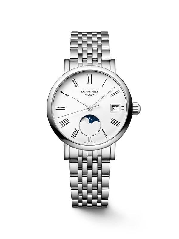 Longines Elegant Collection Moon Phase Watch 30mm L4.330.4.11.6