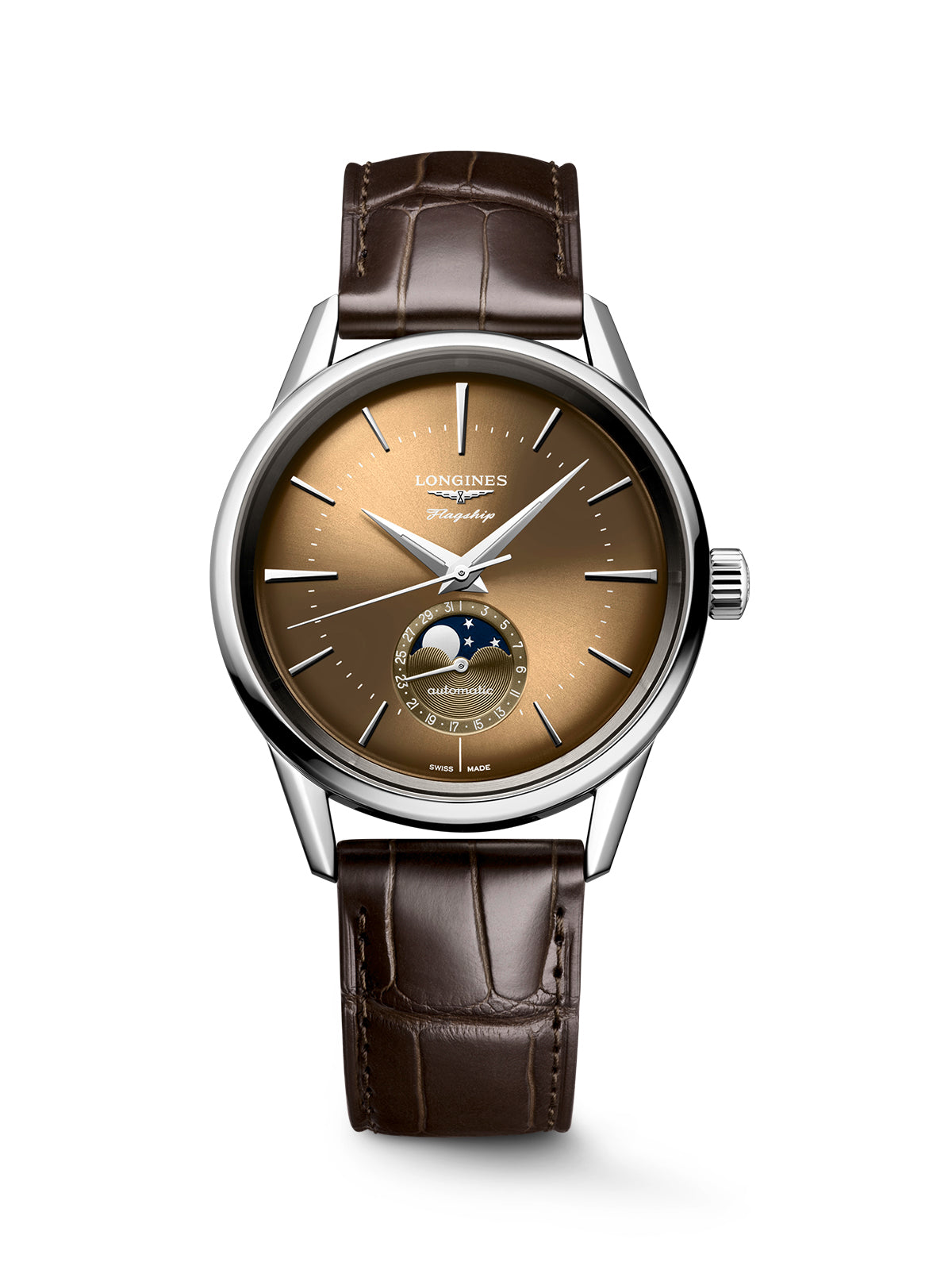 Longines Flagship Heritage Moonphase Watch 38.5mm L4.815.4.62.2