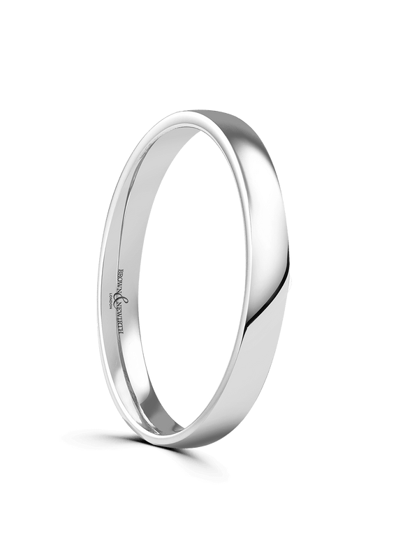 Brown & Newirth Extensive 2.5mm Wedding Ring in Platinum