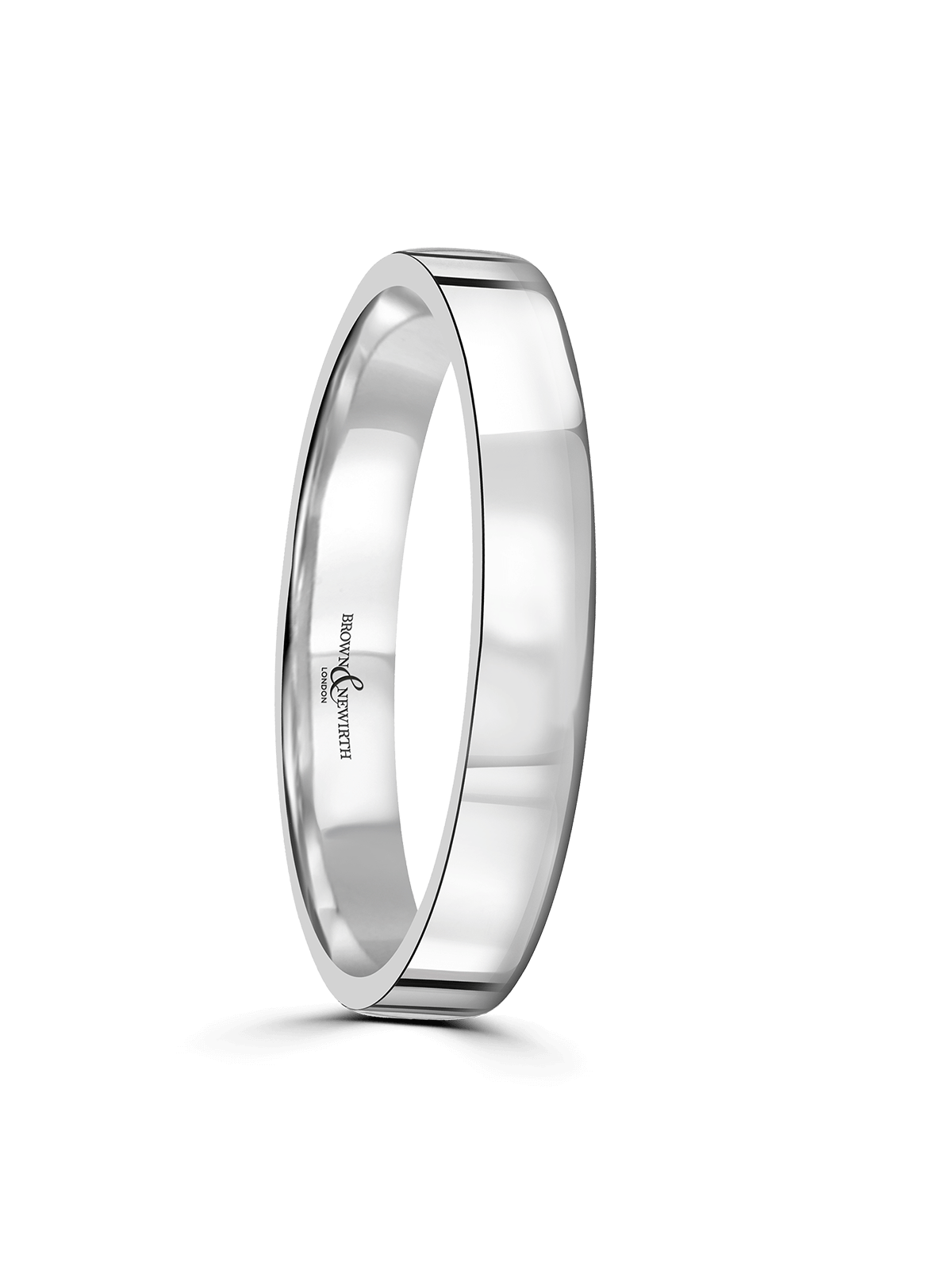 Brown & Newirth Extensive 3mm Wedding Ring in Platinum