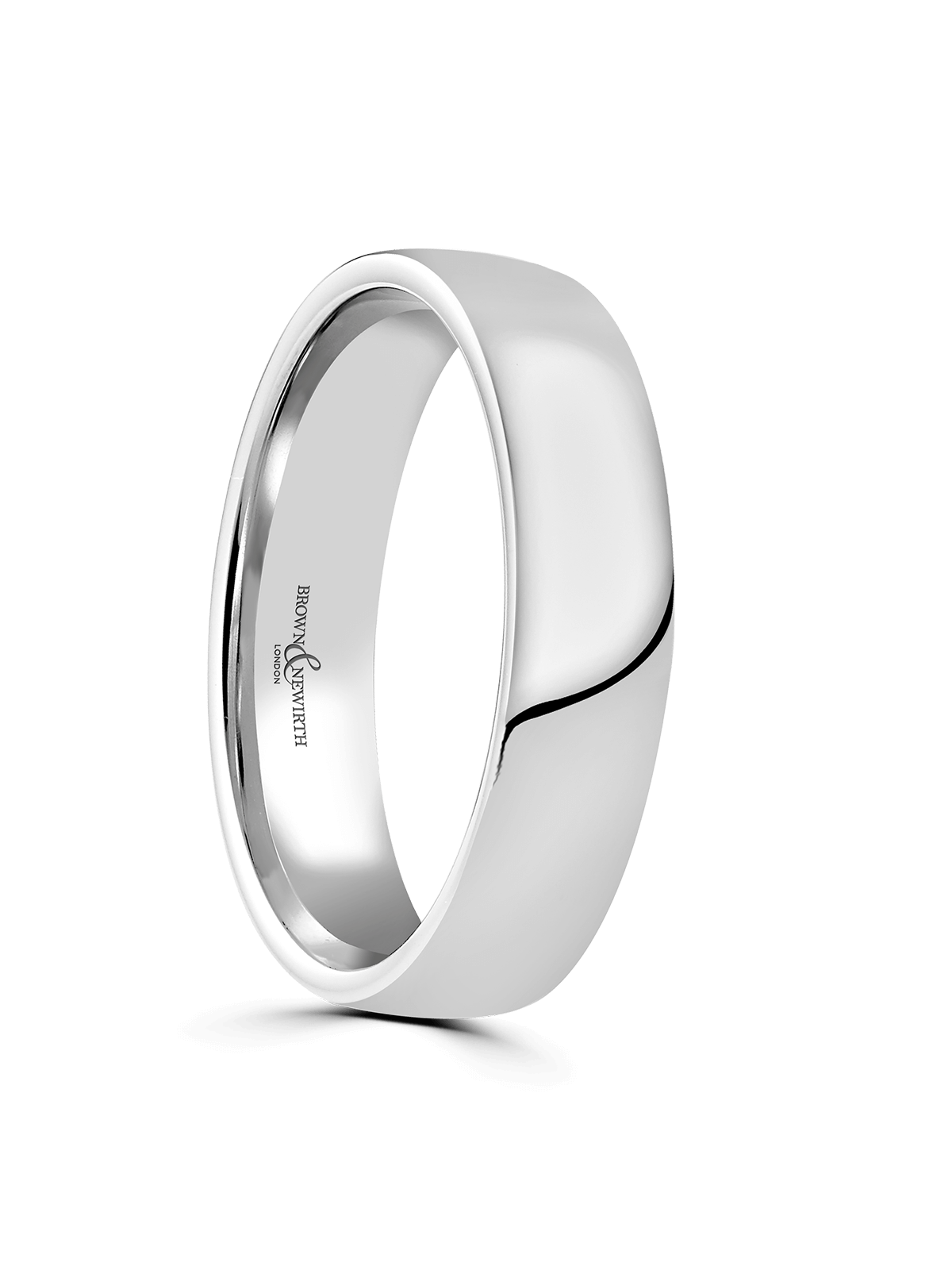 Brown & Newirth Extensive 5mm Wedding Ring in Platinum
