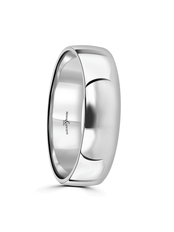 Brown & Newirth Extensive 6mm Wedding Ring in Platinum