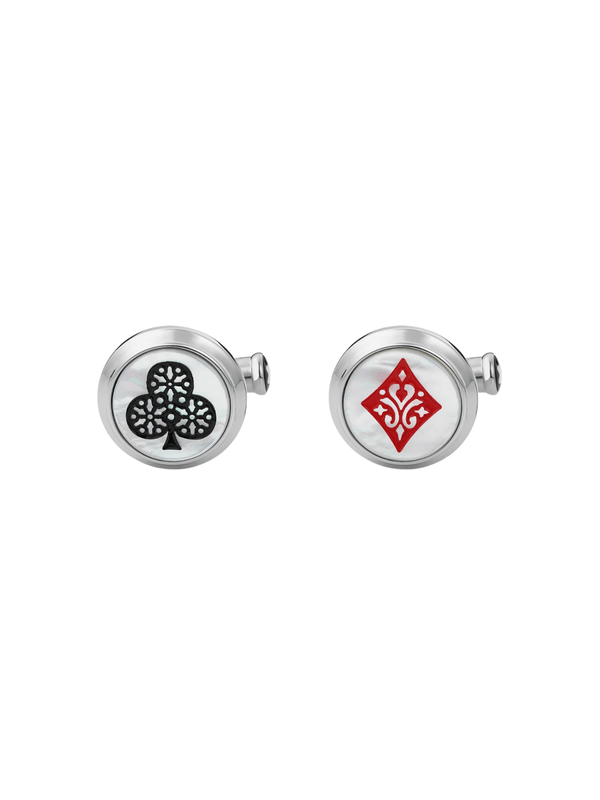 Montblanc Around The World in 80 Days Ace of Club & Ace of Diamond Cufflinks MB128387