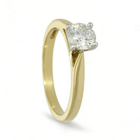 Diamond Solitaire Engagement Ring 'The Catherine Collection' 0.70ct Round Brilliant Cut in Yellow & White Gold
