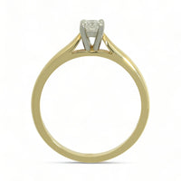 Diamond Solitaire Engagement Ring "The Catherine Collection" 0.25ct Round Brilliant Cut in 18ct Yellow Gold & Platinum