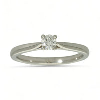 Diamond Solitaire Engagement Ring "The Catherine Collection" 0.20ct Round Brilliant Cut in Platinum