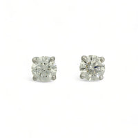 Diamond Solitaire Stud Earrings "The Catherine Collection" 0.80ct Round Brilliant Cut in 18ct White Gold