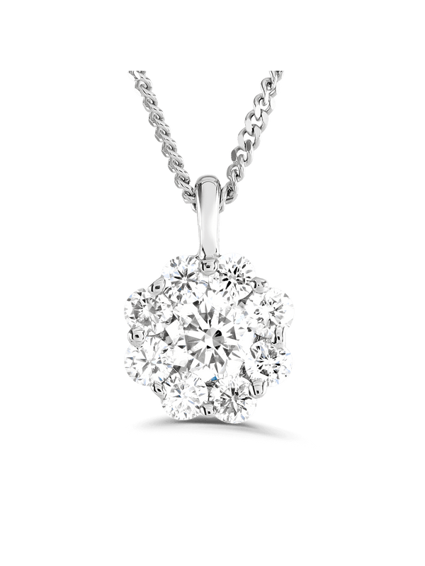 Diamond Cluster Pendant 