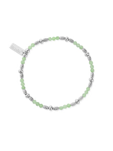 ChloBo Sparkle Aventurine Bracelet in Silver SBABCS
