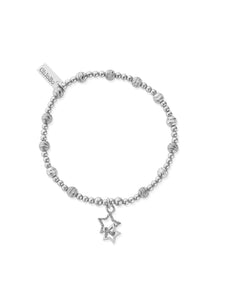 ChloBo Sparkle Interlocking Star Bracelet in Silver SBBCB3406