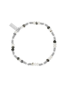 ChloBo Stone of Empowerment Black Rutilated Quartz Bracelet in Silver SBBRQCD