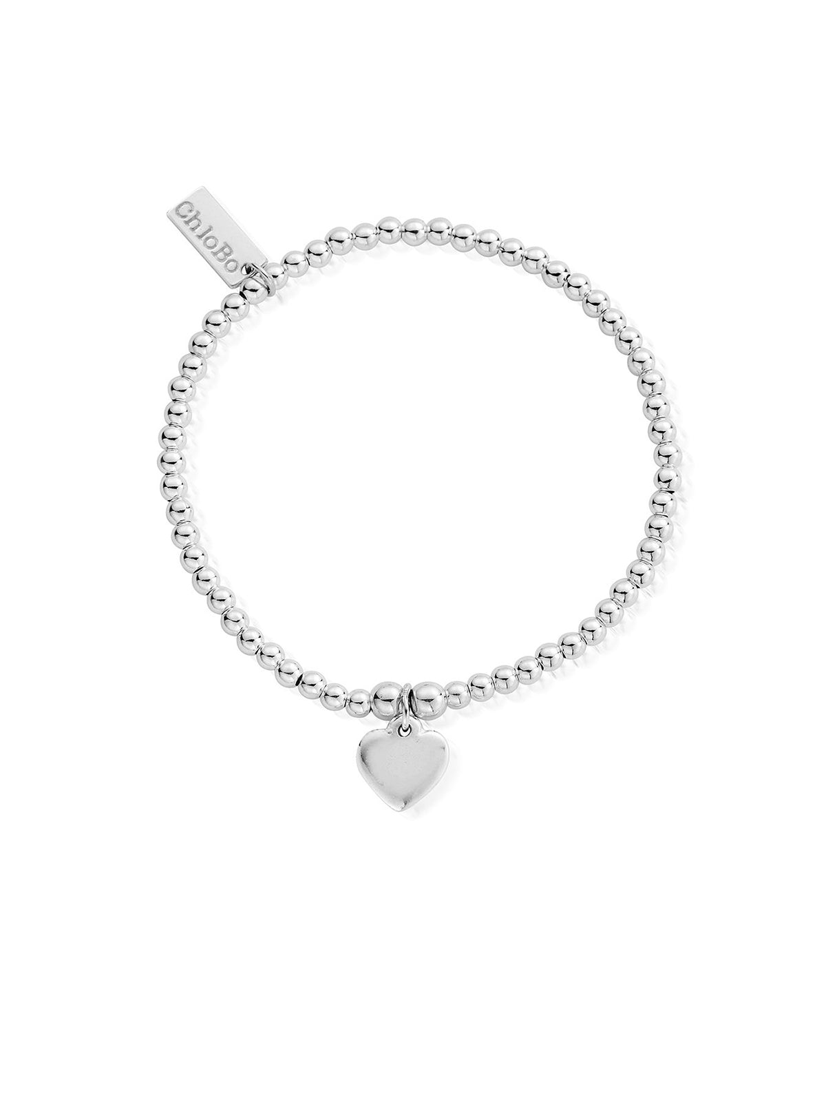 ChloBo Cute Charm Heart Bracelet in Silver SBCC024