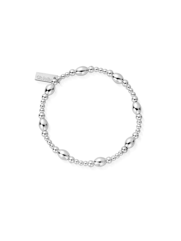 ChloBo Cute Oval Bracelet in Silver SBCOR