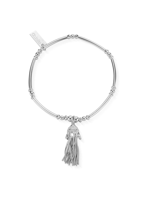 ChloBo Didi Tassel Bracelet in Silver SBMN337
