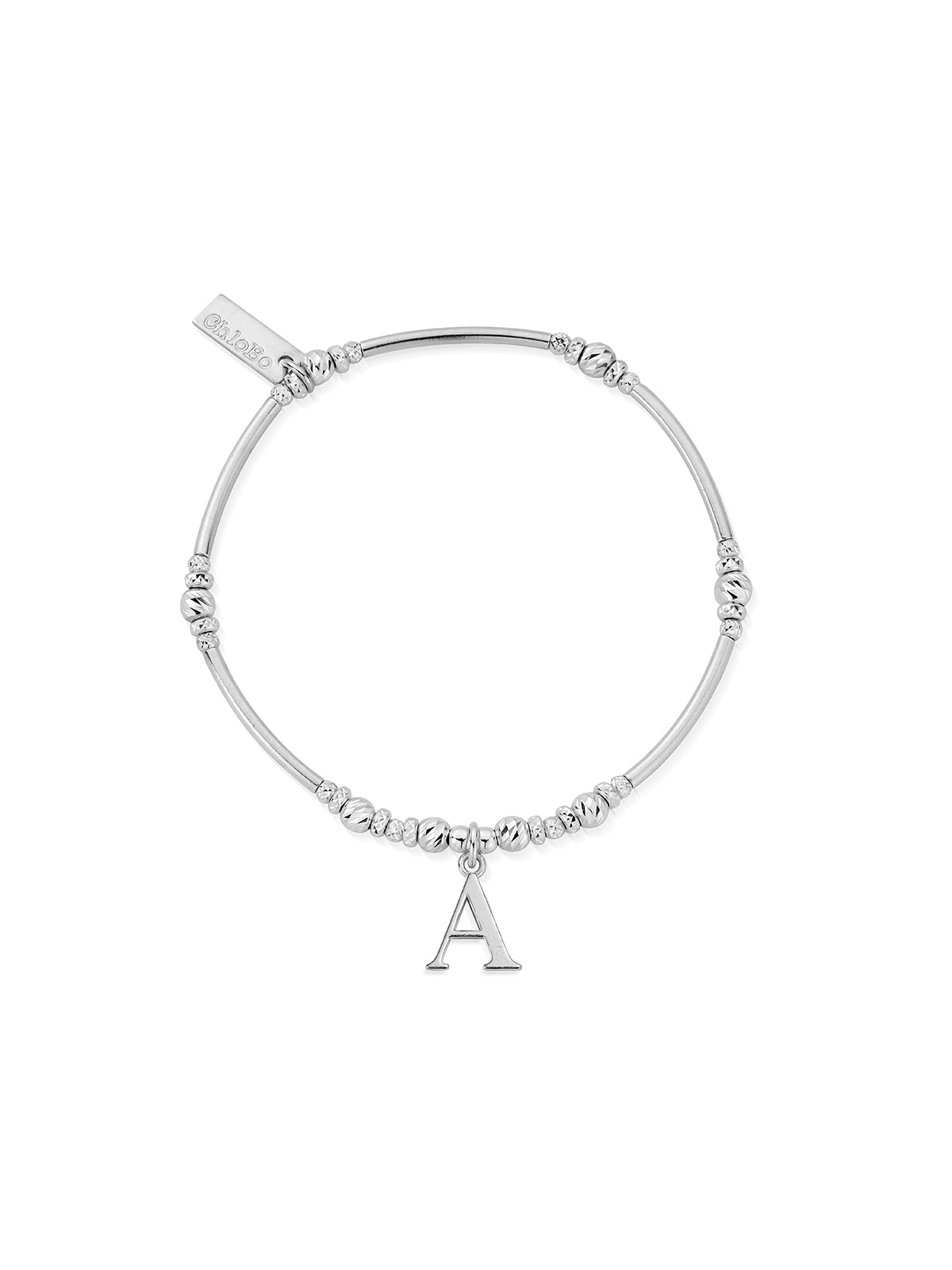 ChloBo Iconic Initial A Bracelet in Silver SBMNFR4042A