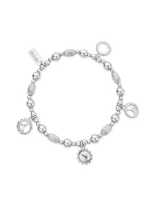 ChloBo Phases Of The Goddess Bracelet in Silver SBMUL4M