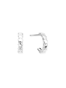 ChloBo Tiny Multi Star Huggie Hoop Earrings in Silver SEH3320