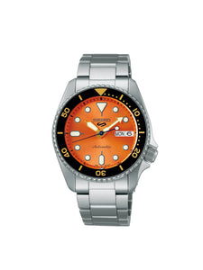 Seiko 5 Sports SKX 'Midi' Orange Watch 38mm SRPK35K1
