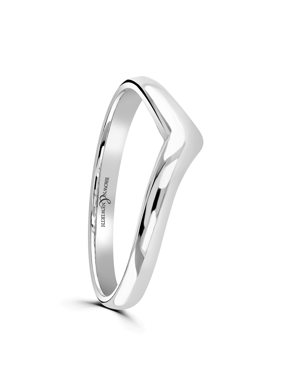 Brown & Newirth Amulet Wedding Ring in 9ct White Gold