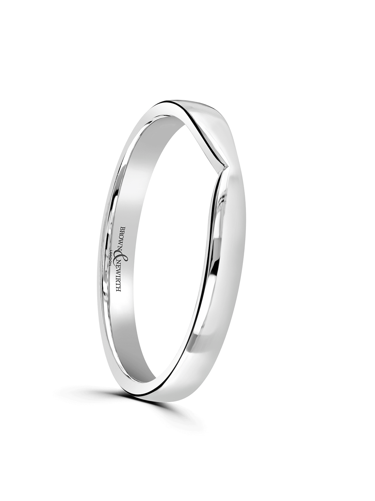 Brown & Newirth Ornament Wedding Ring in 9ct White Gold