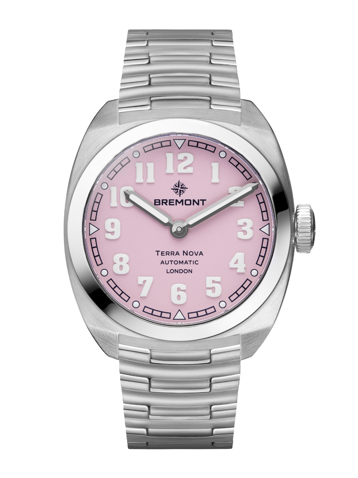 Bremont Terra Nova "Pink" Watch 38mm TN38-ND-SS-PK-B