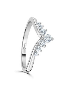 Brown & Newirth Royal 0.34ct Brilliant Cut Diamond Tiara Ring in Platinum