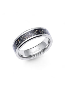 Unique & Co. Tungsten Carbide Ring with Black Sandstone - Size 64