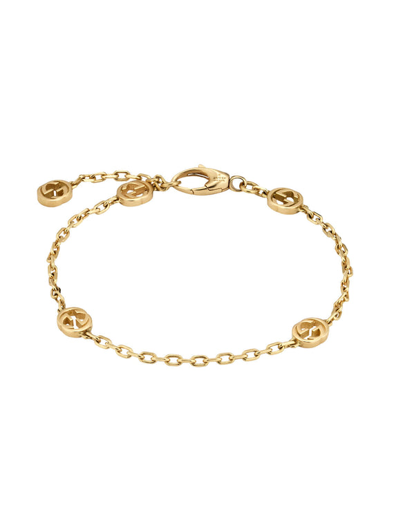 Gucci Interlocking 18ct Yellow Gold Bracelet 16cm