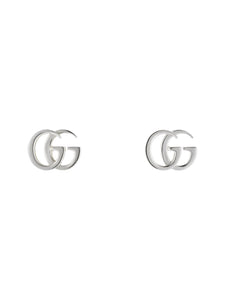 Gucci GG Marmont Silver Stud Earrings