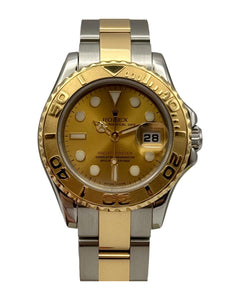 Pre Owned Rolex Yacht-Master Steel & Gold Automatic Watch 30mm on Oysterlock Bracelet