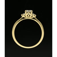 Diamond Three Stone Engagement Ring 0.50ct Certificated Round Brilliant Cut in 18ct Yellow Gold