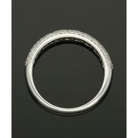 Diamond Half Eternity Ring 0.50ct Round Brilliant Cut in 18ct White Gold