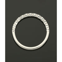 Diamond Half Eternity Ring 0.25ct Round Brilliant Cut in 18ct White Gold