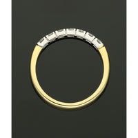 Diamond Half Eternity Ring 0.35ct Round Brilliant Cut in 18ct Yellow & White Gold