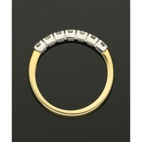 Diamond Half Eternity Ring 0.45ct Round Brilliant Cut in 18ct Yellow & White Gold