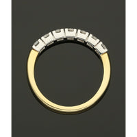 Diamond Half Eternity Ring 0.67ct Round Brilliant Cut in 18ct Yellow & White Gold