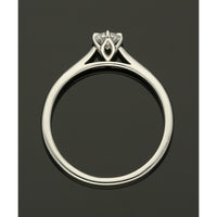 Diamond Solitaire Engagement Ring 0.25ct Round Brilliant Cut in Platinum