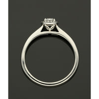 Diamond Halo Engagement Ring 0.25ct Round Brilliant Cut in Platinum